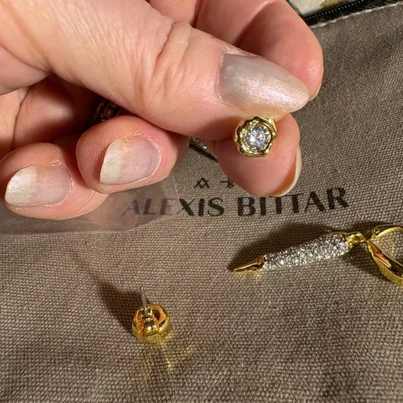 Alexis Bittar TWO pair earrings - Picture 3 of 7